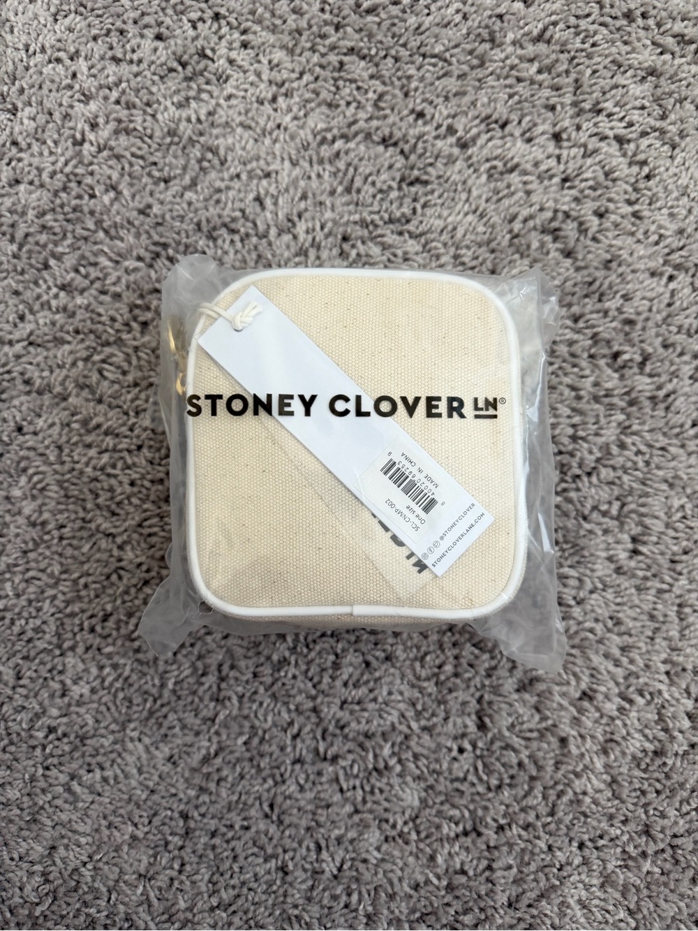 Stoney Clover Lane Mini Canvas Square Pouch